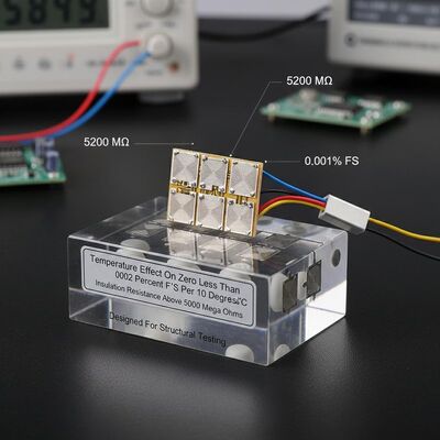 ゼロに対する温度効果 摂氏10度あたりFS002%未満 構造試験用に設計された5000メガオーム以上の隔熱耐性を提供するストレンドメジャー